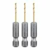 HERCULES 1/16 in. Impact Rated Hex Shank Titanium Drill Bit Set, 3 Piece -Cheap Hercules Store 64885 I