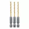 HERCULES 7/64 in. Impact Rated Hex Shank Titanium Drill Bit Set, 3 Piece -Cheap Hercules Store 64890 I