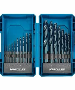 HERCULES Black Oxide Drill Bit Set, 17 Pc.