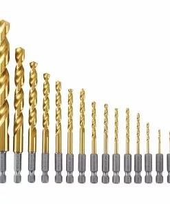 HERCULES Impact Rated Hex Shank Titanium Drill Bit Set 15 Piece -Cheap Hercules Store 64897 W4