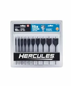 HERCULES Spade Bit Set, 10 Piece -Cheap Hercules Store image 27577